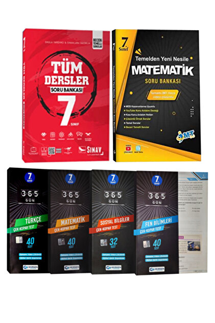 Sınav Yayınları 7. Sınıf Tüm Dersler Soru Bankası+İMT Hoca