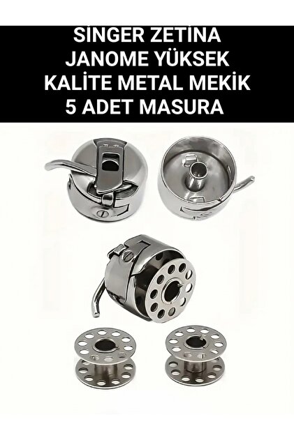 Swart Genel Marka tüm ev tipi dikiş makine metal mekik 5 adet