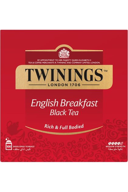 أكياس شاي الإفطار الإنجليزي، 100 كيس