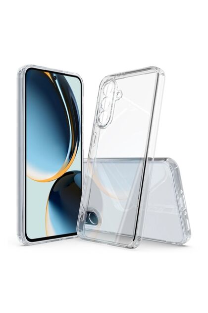 Samsung Galaxy A04 Compatible Silicone Case - Pastel Color Tone Flexible Cover with Camera Protection - Transparent