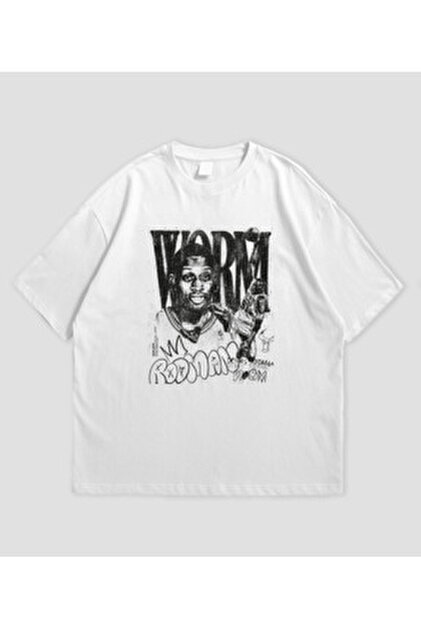 SVART WEAR Dennis Rodman Baskılı Oversize T-Shirt - Fiyatı, Yorumları