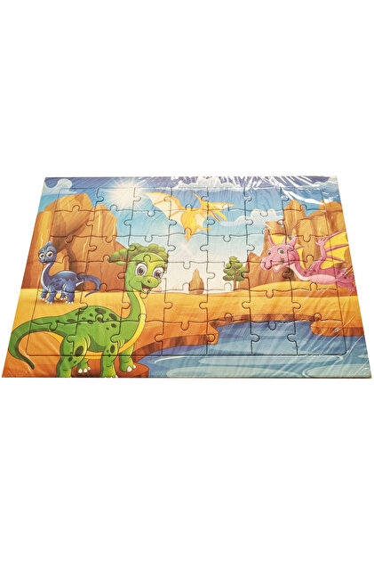 Mahi Max 42 Parça Büyük Boy Renkli Resim Karton Yapboz Puzzle