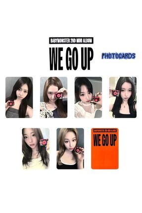 Kpop Dünyasi BABYMONSTER Chiquita '' WE GO UP '' Photocards Set