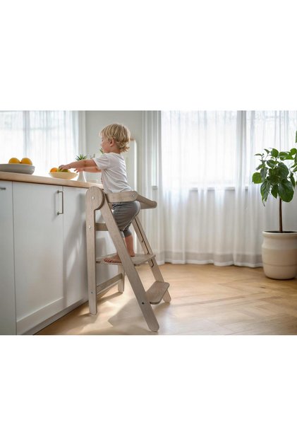 Montessori Öğrenme Kulesi Katlanabilir Güvenlikli