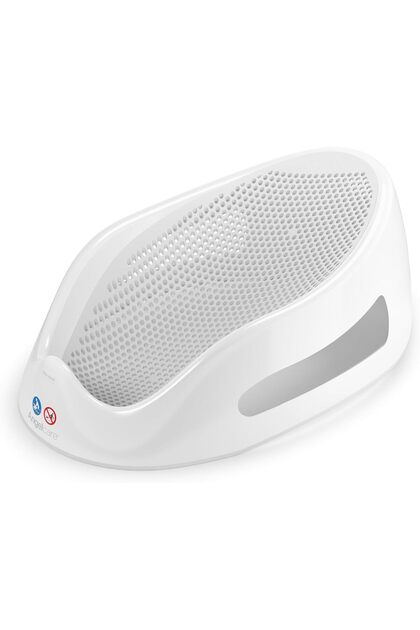 Soft Touch Baby Bath Support | Ergonomic Mesh Seat for Newborns to 6M | Grey