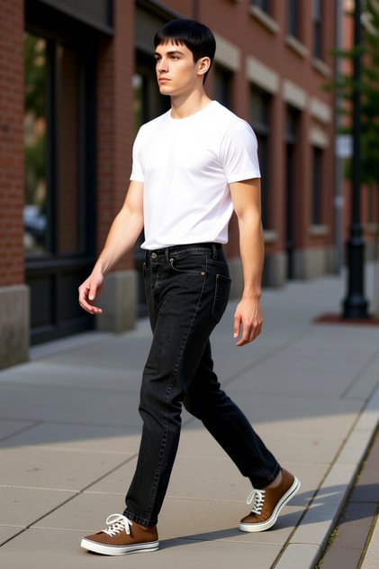 Men's 100% Cotton Boyfriend Cut Jeans Functional Durable Quality Comfortable Sports