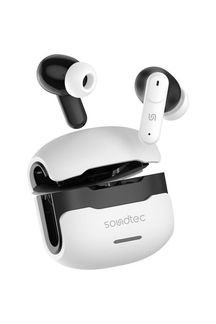 Soundtec TWS Wireless Earbuds - Bluetooth 5.4, 120h Playtime, White