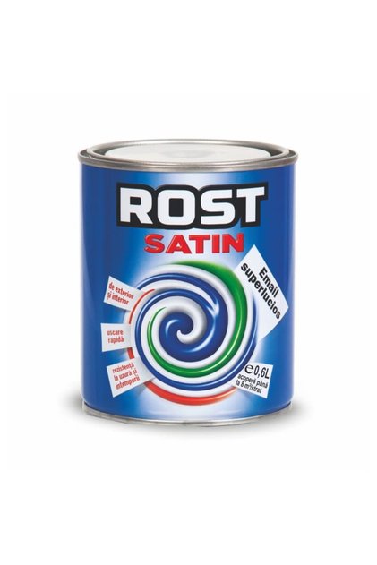 Αλκυδική βαφή για ξύλο/μέταλλο, Rost Satin, για εσωτερικούς/εξωτερικούς χώρους, 0,6 L, κίτρινο / EXT10049