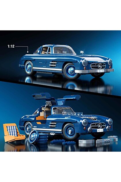 HOT WHEELS Premium Serisi Mercedes-Benz 300 SL Yapım Seti 1600 Pa