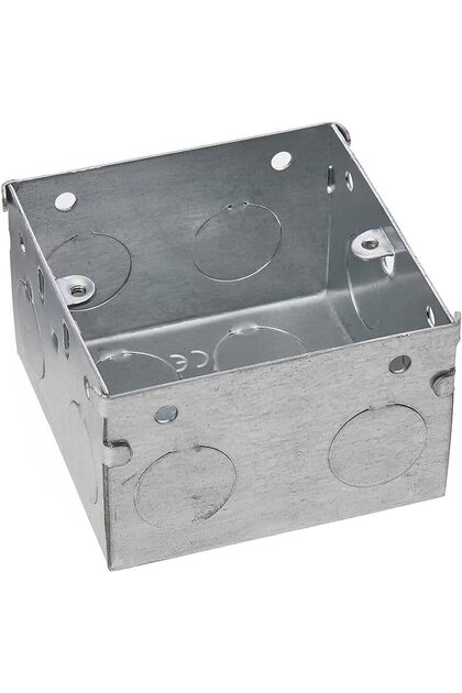 Electrical Metal Box GI Box Galvanised Metal Back Deep Box (1, 6x3x9x47)