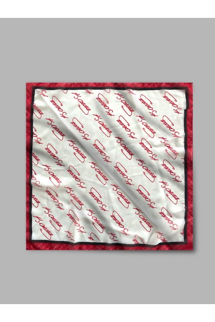 Ataturk Signature Patterned Chiffon Scarf
