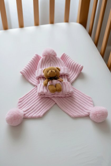 Baby & Kids Accessory Scarf Beanie Set of 2