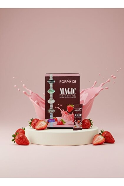 ミルク FORX5 Magic Çilek Aromalı – İştah Açıcı & Destek – Orijinal