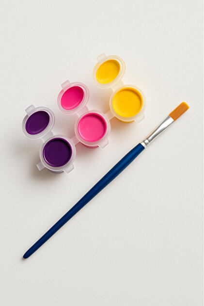3 Colors Acrylic Paint Set + Brush