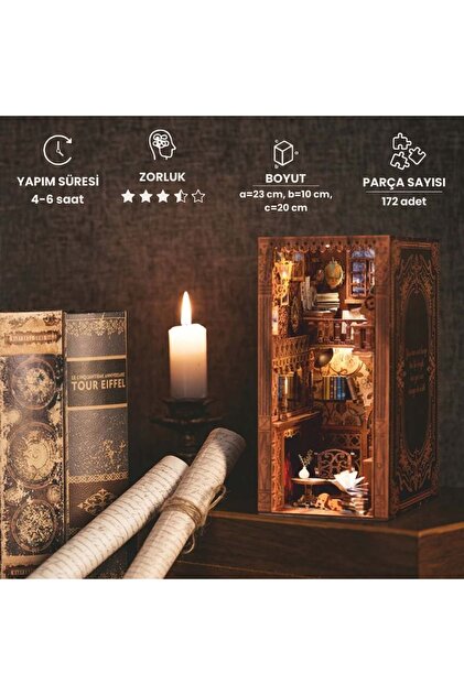 Timber Scent Infinity Bookstore 3D Puzzle Maket - Prime - Fiyatı