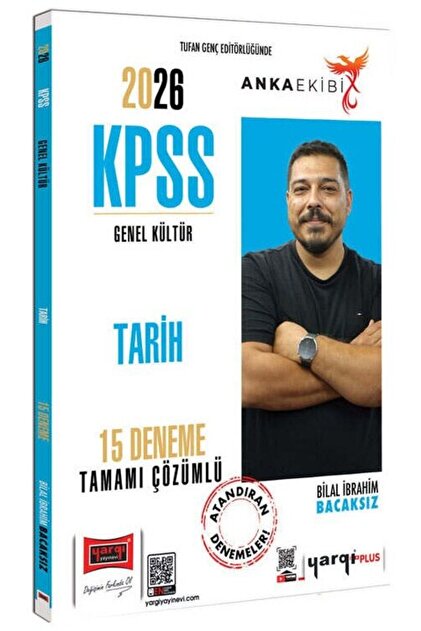 Yargı Yayınları Yargı 2026 KPSS Tarih 15 Deneme Çözümlü Anka Ekibi