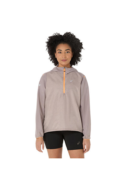 Asics FUJITRAIL PACKABLE WINDBREAKER Kadın Gri Ceket 2012D313-020