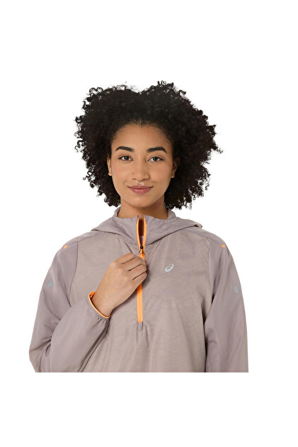 Asics FUJITRAIL PACKABLE WINDBREAKER Kadın Gri Ceket 2012D313-020