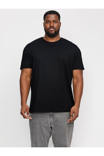 T-Shirt Plus Size Einfarbiges T-Shirt