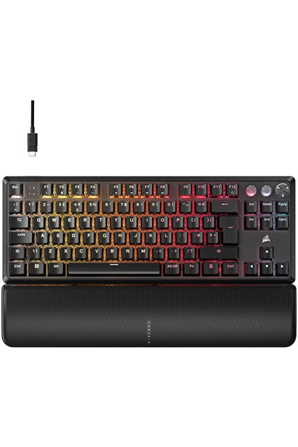 Corsair K70 PRO TKL High- Hall Effect Switch RGB Türkçe Siyah