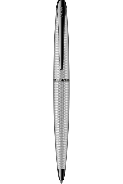 Метална писалка ATX Brushed Chrome BT, въртящ се механизъм, сребриста