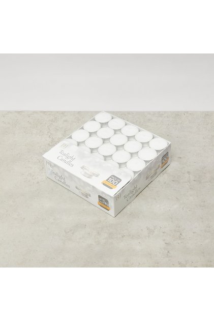 Unscented 100-Piece Tealight Candle Set - 12 gms