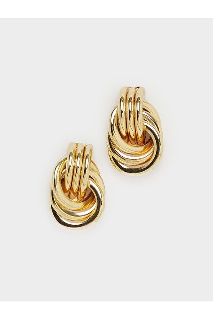 Oval Swirl Stud Earrings