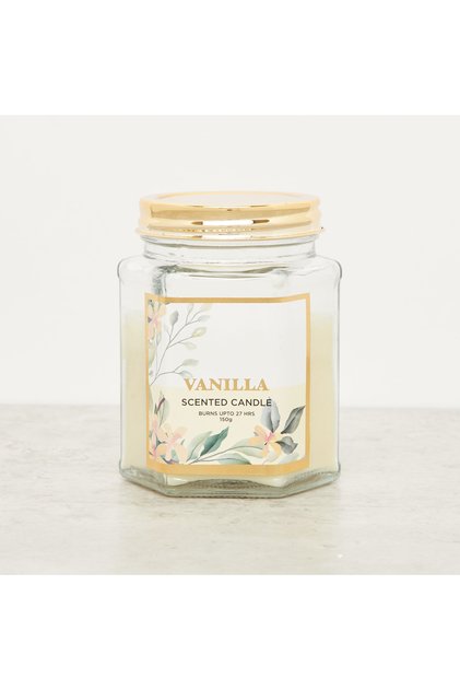 Vanilla Scented Jar Candle - 150 gms