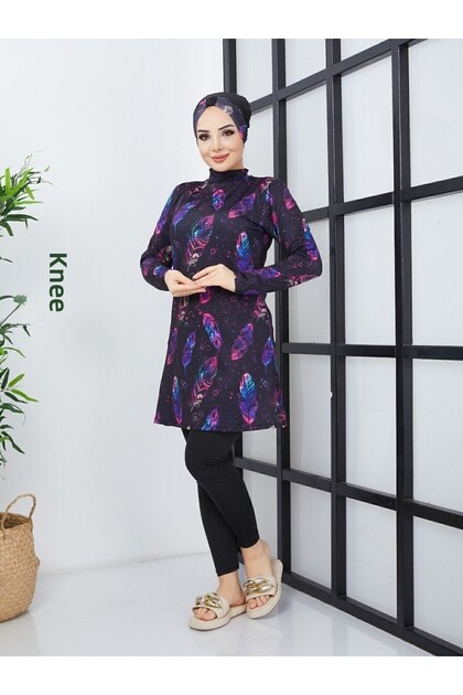 Hijab Swimsuit Full Covered Lycra Micro Fabric