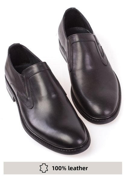 Genuine Leather, Orthopedic, Laceless, Classic Men's Shoes