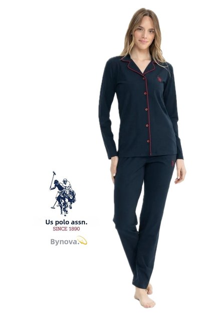 U.s. polo assn. women's home wear nova pajama set-mer.1q1.d92.doe.cyob.bff/o.