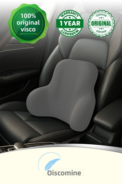 Visco Vehicle Lumbar Support Orthopedic Back Cushion Lumbar Pillow for Drivers