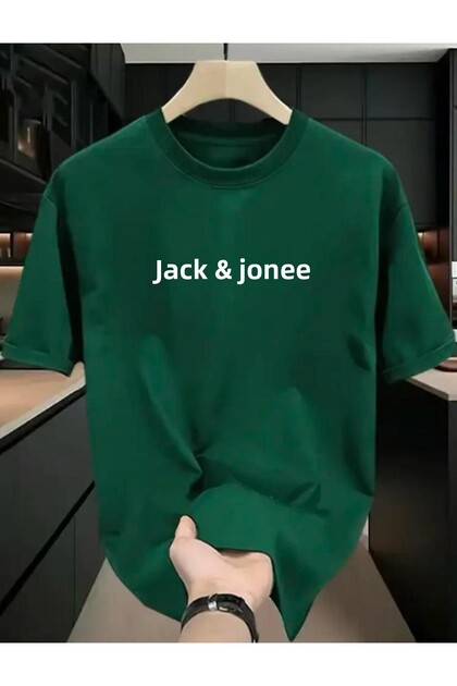 Jack Jone Text Printed Basic T-Shirt