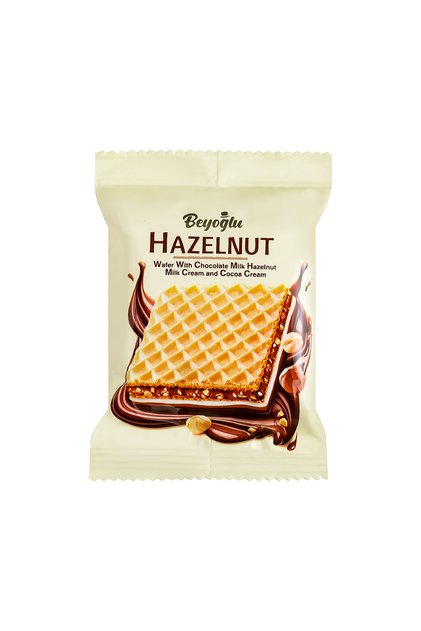 Beyoğlu Hazelnut Altı Çikolata Kaplı Fındıklı Kare Gofret 30 Gr*24 Adet