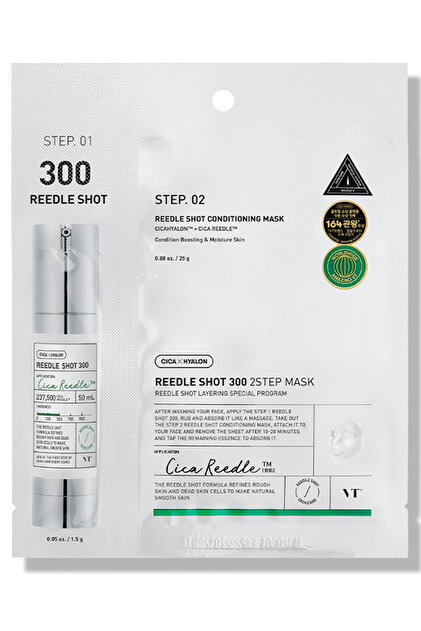 VT COSMETICS VT REEDLE SHOT 300 2-STEP CONDITINIONING MASK / Yoğun