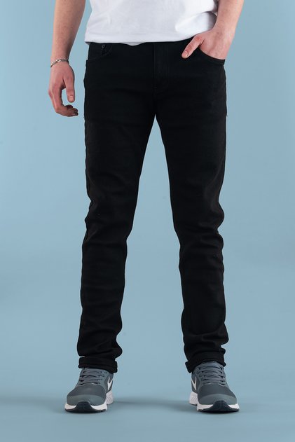 Erkek Slim Fit Tırnaklı Likralı Kot Pantolon