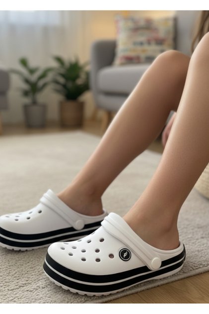 ÇOCUK SANDALET CROS TERLİK.PLAJ HAVUZ BAHÇE GÜNLÜK KRES KULLANIMINA UYGUN ÇOCUK CROS TERLİK.