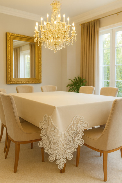 Kapella Linen Keten Masa Örtüsü 160&220