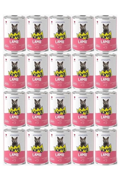 King KUZU ETLİ YETİŞKİN KEDİ KONSERVESİ 400 GR*12 Adet - Fiyatı