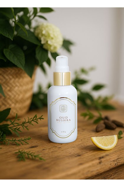 Oud Bushra Body Lotion 80gm – Luxurious Arabic Fragrance, Deep Hydration, Skin Softening, M