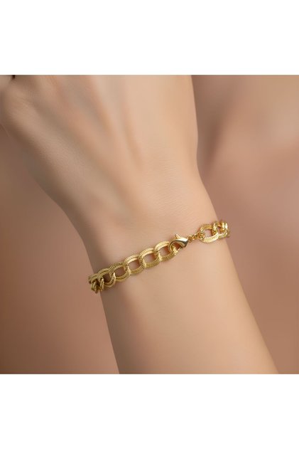 Gold Ring Shape Women's Bracelet – Waterproof, Non-Allergenic, Stylish Jewelry I Comes with a Special Box