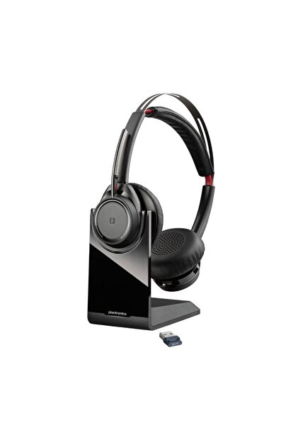 Plantronics Poly Voyager Focus2 UC USB-A Standlı Kablosuz Kulaklık