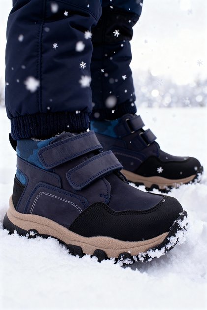 Trekking Navy Blue Color Children's Boots Outdoor Children's Boots New Season