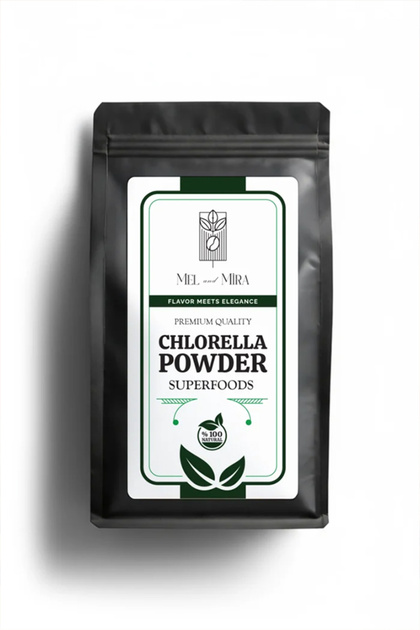 Organik Klorella Tozu 100g, Premium Chlorella Powder ( Glutensiz, Vegan, Katkısız )