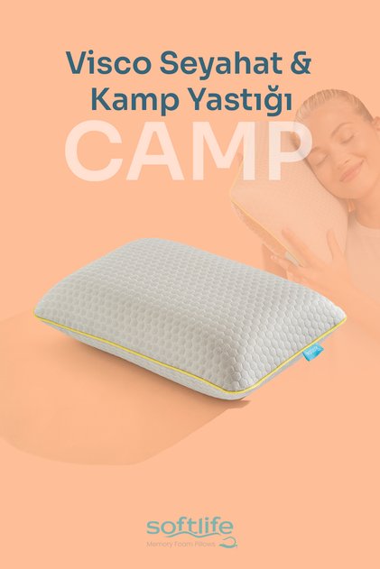 CAMP Ortopedik Visco Seyahat ve Kamp Yastığı 37x26x10cm
