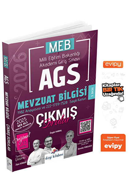 Dizgi Kitap 2026 Meb-ags Mevzuat Bilgisi Çıkmış Sorular Konularına