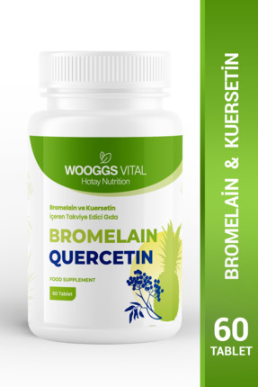 HOTAY NUTRİTİON WOOGGS VITAL BROMELAIN QUERCETIN 60TABLET