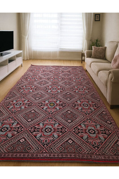 Algelsineve Yıldız Makine Dokuması Kilim, Evde, Piknikte, Balkonda, Bahçede