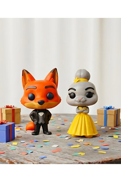 DEK Zootopia 2 Judy Hopps Nick Wilde Özel Koleksiyon Figür Seti