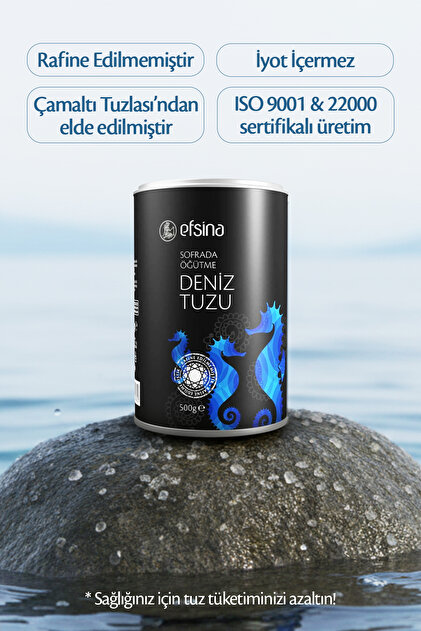Efsina 500 gr Sofrada Öğütme Deniz Tuzu - Fiyatı, Yorumları